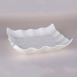 Блюдо квадратное 30х30 см 9008 (КОРАЛЛ)