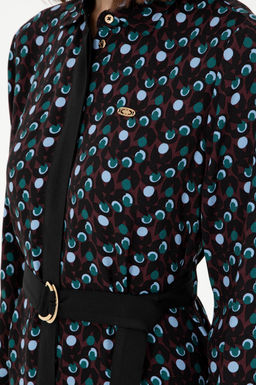 Женское бордовое тканое платье - U.s. polo assn фото 6