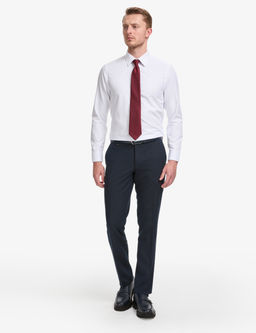 Beyaz Slim Fit Arm_rl_ Uzun Kollu G_mlek