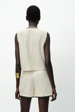 TASSEL EMBROIDERED GILET