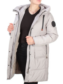 8966 LIGHT GRAY Пальто зимнее женское CLOUD LAG CAT (200 гр. холлофайбер) - Fashion фото 9