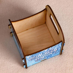 Кашпо деревянное С Новым Годом! Изморозь, 1010.511 см - Дарим Красиво фото 2