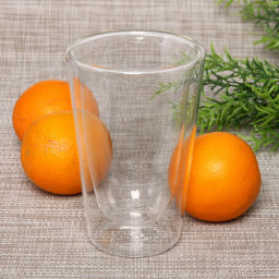 Стакан стеклянный с двойными стенками 400мл "Хай-Тек" 9*13см