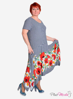 Платье Модель №75 размеры 50-72 - Plusmoda фото 4
