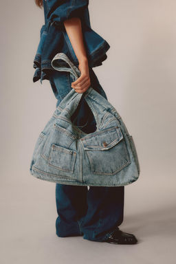 MAXI BOLSO DENIM LIMITED EDITION / Azul Denim - Zara фото 2
