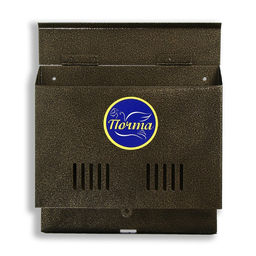 Ящик почтовый без замка (с петлёй), горизонтальный «Широкий», бронзовый