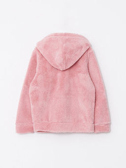 Kap??onlu Basic Uzun Kollu Pel?? K?z ?ocuk Fermuarl? Sweatshirt - Waikiki фото 2