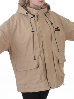 3096 BEIGE Куртка демисезонная женская (100 гр. холлофайбер) - Fashion фото 2