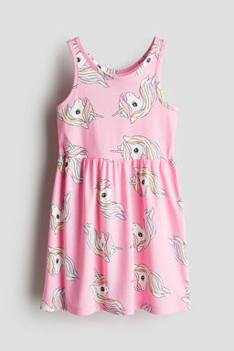 Vestido estampado de algodon