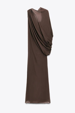 LIMITED EDITION MULTI-POSITION CAPE COMBINATION LONG DRESS - Zara фото 4