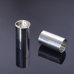 Замок-концевик магнитный, L=20мм, вн.D=12мм, (набор 2шт), цвет серебро - Queen fair фото 2