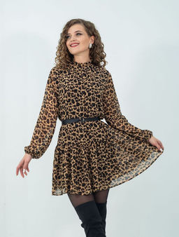 Платье Дэнис (леопардовый) - Nadi bordo фото 2