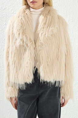 Bej Regular Kal?p Kurk Mont TWOAW25MO00313 - Trendyolmilla фото 3