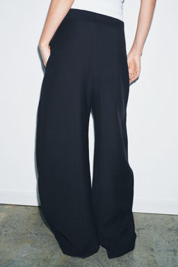 ZW COLLECTION WIDE-LEG PLEATED TROUSERS - Zara фото 3