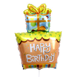 Цена за 2 шт. Воздушный шар фольгированный 35" «Подарки», фигура