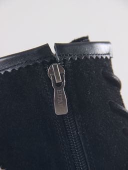 Ботинки 319.taskanabl.Черная замша+черный/байка