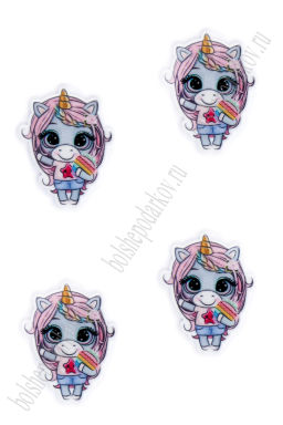 Кабошон-вырубка "Единорог" 3*3,7 см (10 шт) SF-6034, №4