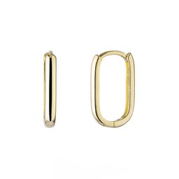 Базовые позолоченные серьги из серебра