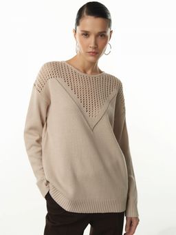 Conso/KJL 230721 - greige Джемпер женский