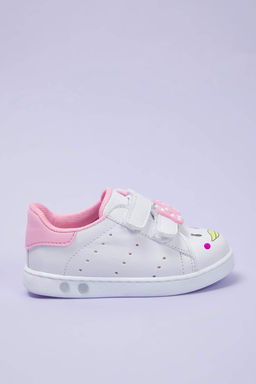 Beyaz Fiyonk Detayl? Cift C?rtl? Buyuk/Kucuk K?z Cocuk Kids Spor Ayakkab? TAKSS25SN00064 - Trendyolmilla фото 3