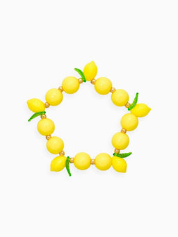Браслет «Лимоны», d=8 см, жёлтый в золоте