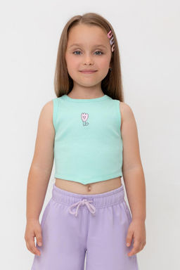 КР 302694/зеленый ручей к541 майка-топ для дев