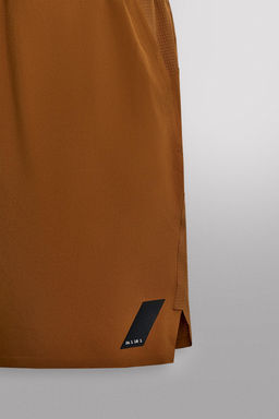 PANTALONES CORTOS B?SICOS ENTRENAMIENTO / Ocre - Zara фото 8