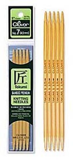 Спицы Clover Takumi чулочные бамбуковые