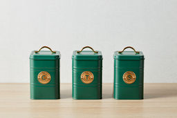 Набор банок для сыпучих продуктов Grandham, зелёные, 1,45 л, 3 шт - Maxwell & Williams фото 7