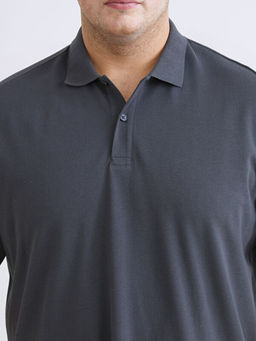 B?y?k Beden Polo Yaka Pike Erkek Ti??rt