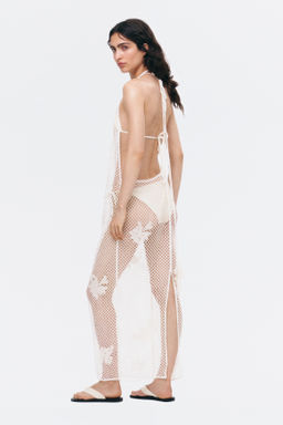 Vestido halter efecto crochet con cuentas - H&m фото 5