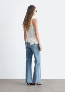 Camiseta de tirantes con pliegues de caja - H&m фото 3