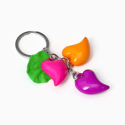 Набор подарочный, 2 предмета: ручка, брелок-сердечки