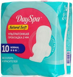 Day Spa Прокладки Ultra Natural Soft Normal 10шт, 3 капли / арт-2846 /