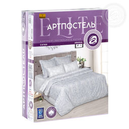 Постельное белье Афина (сатин Россия) 2 сп. с Евро/Пододеяльник (молния): 1 шт. - 215*175; Простыня: 1 шт. - 215*240; Наволочка (клапан, ушки): 2 шт. - 70*70 Россия