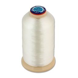 Мононить Gamma MF-03 0.14 мм 100% нейлон белый 4570 м на пл. конусе