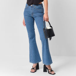Джинсы женские клёш MIST: Denim, размер (29) 44-46, синие