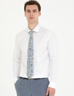 Beyaz Ex. Slim Fit Uzun Kollu Klasik G_mlek