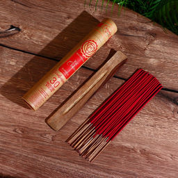 Благовония Organic. Чакры, аромапалочки, Муладхара, набор 30 шт, с подставкой