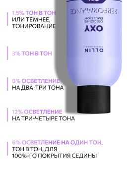 Окисляющая эмульсия 9% 90мл OLLIN Performance - Ollin professional фото 4