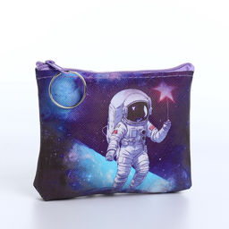 Цена за 2 шт. Кошелёк детский «Космос», маленький, монетница, МИКС