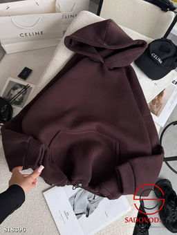 Худи женское однотонное