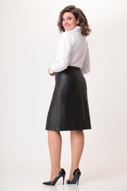 Блуза Swallow 803.2 черный+серебряный узор фото 61