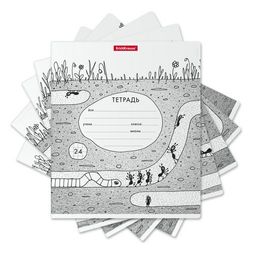 Цена за 2 шт. Тетрадь 24л. ErichKrause клетка "Муравьишки" (49221) обложка - мелованный картон