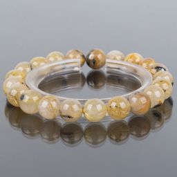 Браслет из Рутилового кварца с включением Титана 19 см