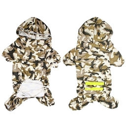 Дождевик для крупных пород собак "KOMFORT", принт хаки, р 6XL