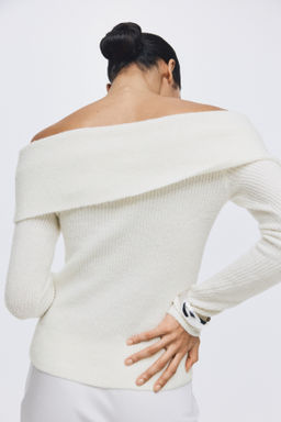 Jersey off-the-shoulder - H&m фото 9