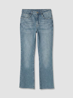 Crop Flare Kad?n Jean Pantolon