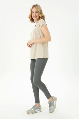 Женские спортивные штаны антрацитового меланжа Неожиданная скидка в корзине