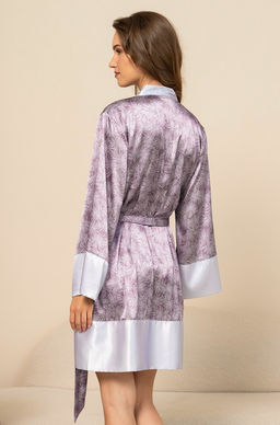 Короткий запашной халат Mia-Amore